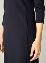Load image into Gallery viewer, Ylona Quarter Sleeve Dress in Navy Dress Base Level 
